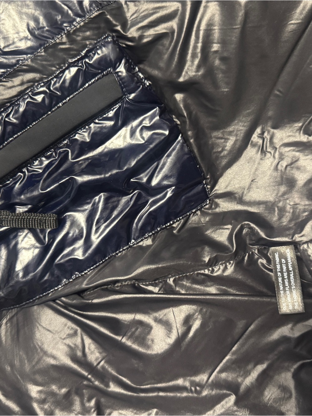 SAM. Shiny Navy Quilted Puffer Jacket - Picture 9 of 10